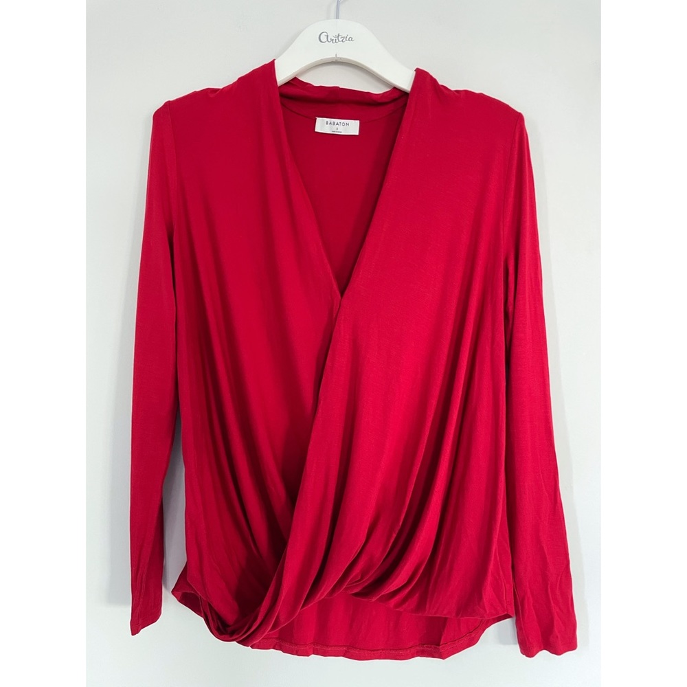 Babaton Mehmet drape front top